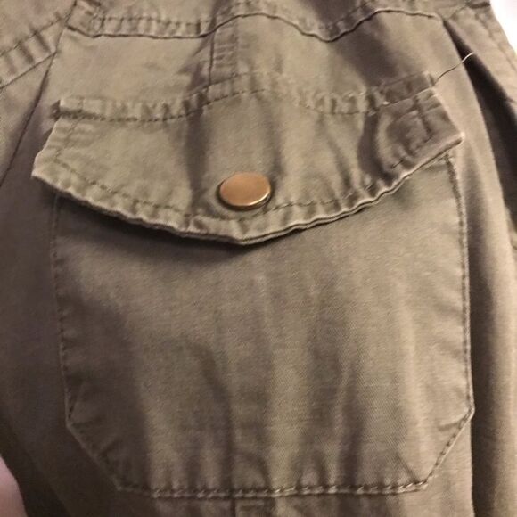 New Look Utility Cargo Hooded Jacket Army Green Medium - Picture 10 of 11